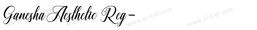 GaneshaAesthetic Reg字体转换